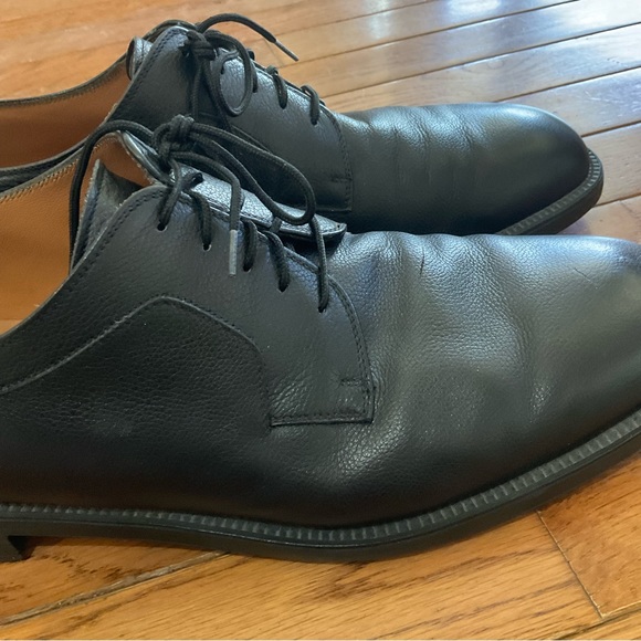 Salvatore Ferragamo Studio Oxford Lace-up Leather Shoe, Black, Men’s Sz 12 - Picture 4 of 12